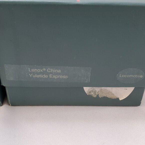 LENOX 1989,90, Yuletide Express Locomotive Train, Passenger Car & Dining Car - Picture 10 of 12